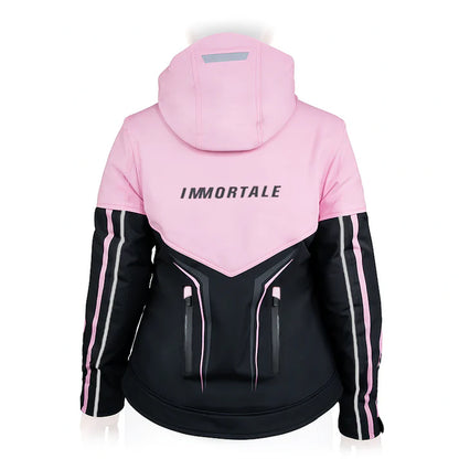 Chamarra Immortale Aliena Mujer Rosa / Negro