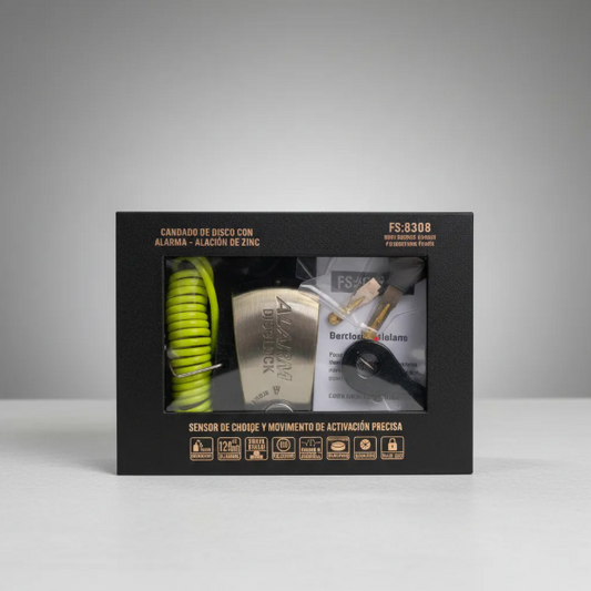 Candado de disco con alarma premium
