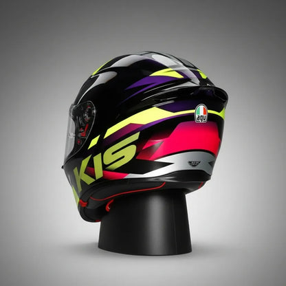 Casco Agv K1 S Fastlap Negro/purpura/rosa (original)
