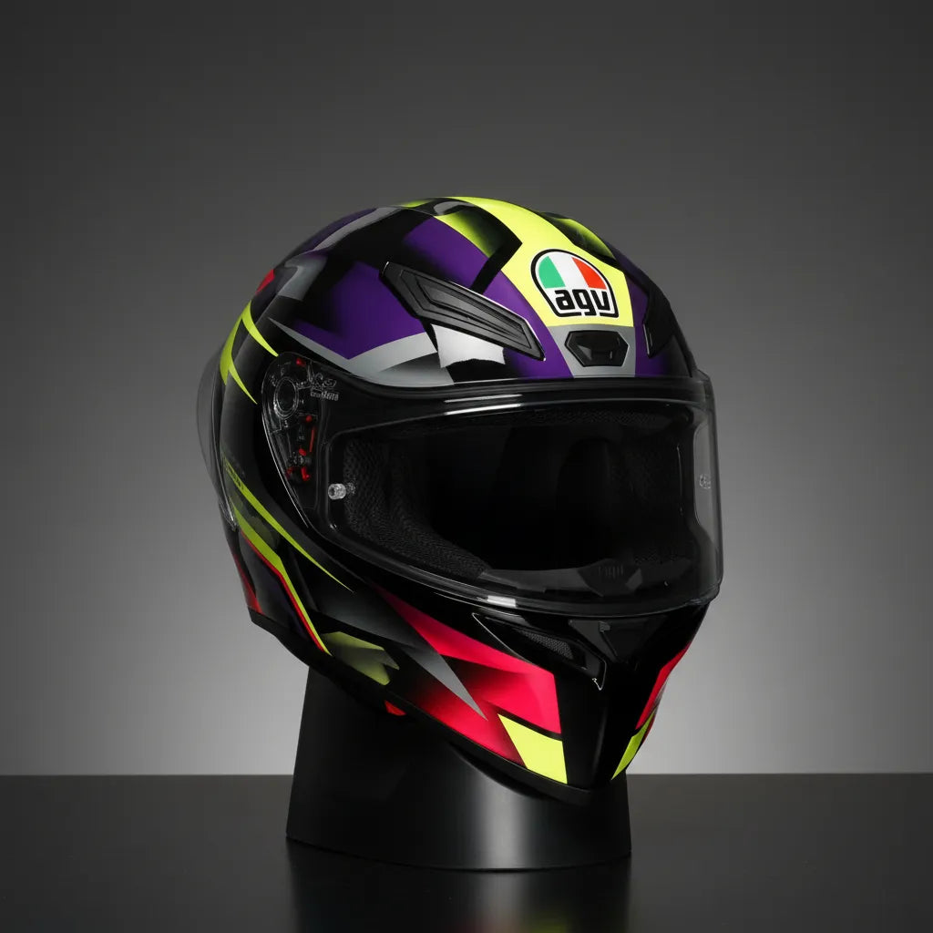 Casco Agv K1 S Fastlap Negro/purpura/rosa (original) – Sobre2ruedas