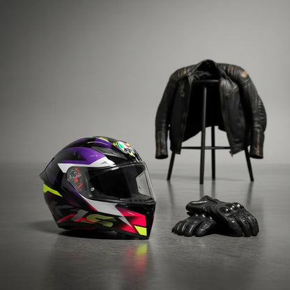 Casco Agv K1 S Fastlap Negro/purpura/rosa (original) – Sobre2ruedas